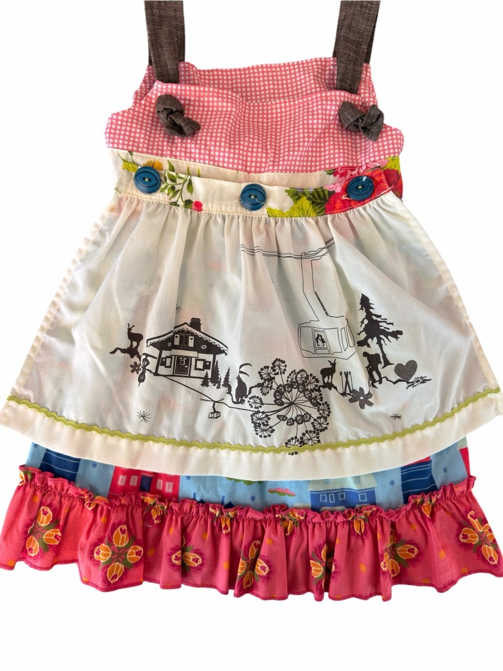Matilda Jane whimsical Girls' Dress size 2T ski bum, bohemian - Picture 2 of 8